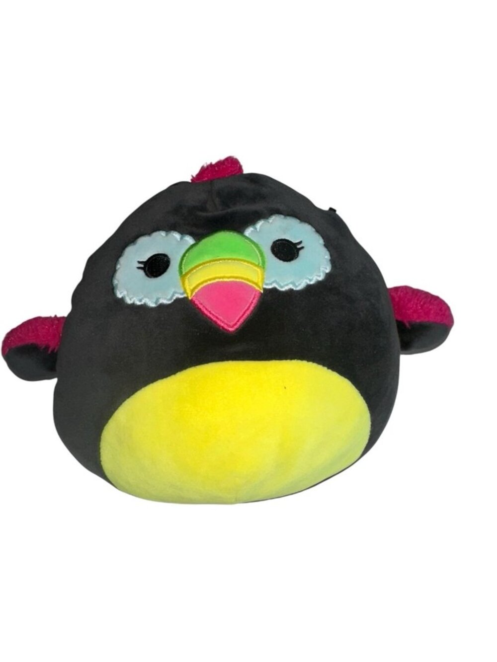 Kellytoy SQUISHMALLOWS TITO THE TOUCAN BLACKLIGHT 8” PLUSH
